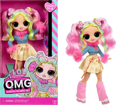 Mga divertissement mdr surprise omg entrée poupée bubblegum d.j.