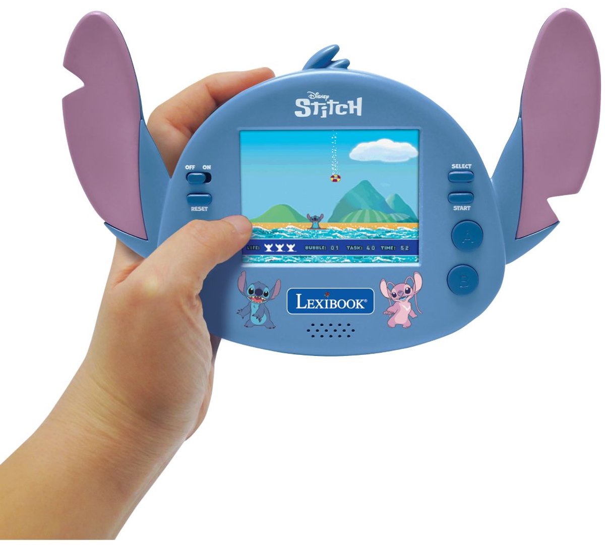 Console Lexibook Disney Stitch Cyber Arcade Motion® avec commande gestuelle, écran LCD couleur 2,8'' et 50 jeux dont 10 de l'univers Disney Stitch