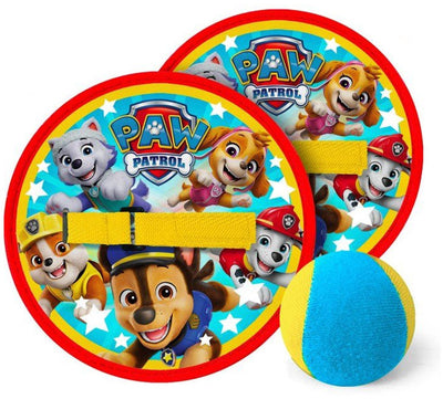 Pat'patrol patte patrouille – set de lancement – 2 raquettes à gratter – balle souple