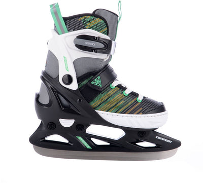 Tempish – systent ice – patins réglables – patins pour enfants – noir et blanc – coupe réglable en fonction de la croissance, doublure chaude – taille 37-40