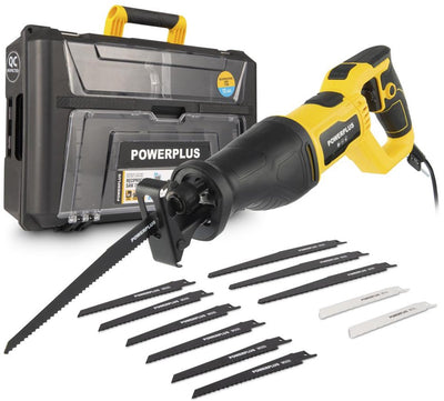 Scie alternative électrique Powerplus powxbox022 - Machine à scier 710w - 2800min-1 - outils avec 12 acc. et une valise