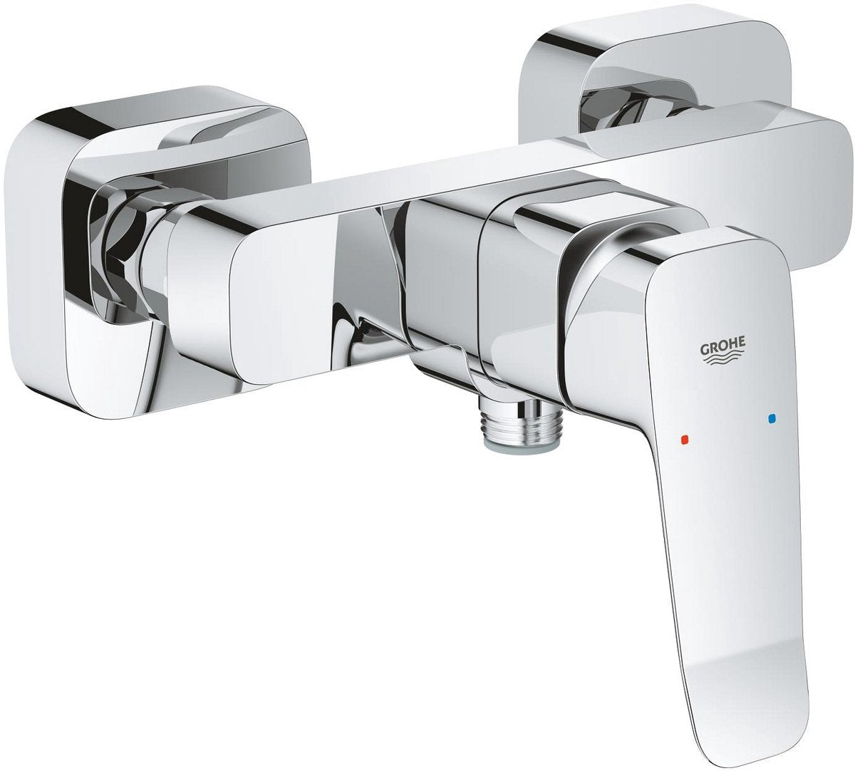 Mitigeur de douche Grohe Dice - avec raccords en S - chromé