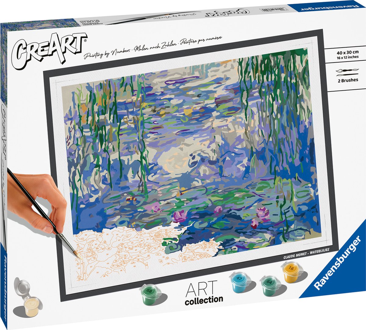 Ravensburger Creart peinture sur le numéro Waterlilies Monet