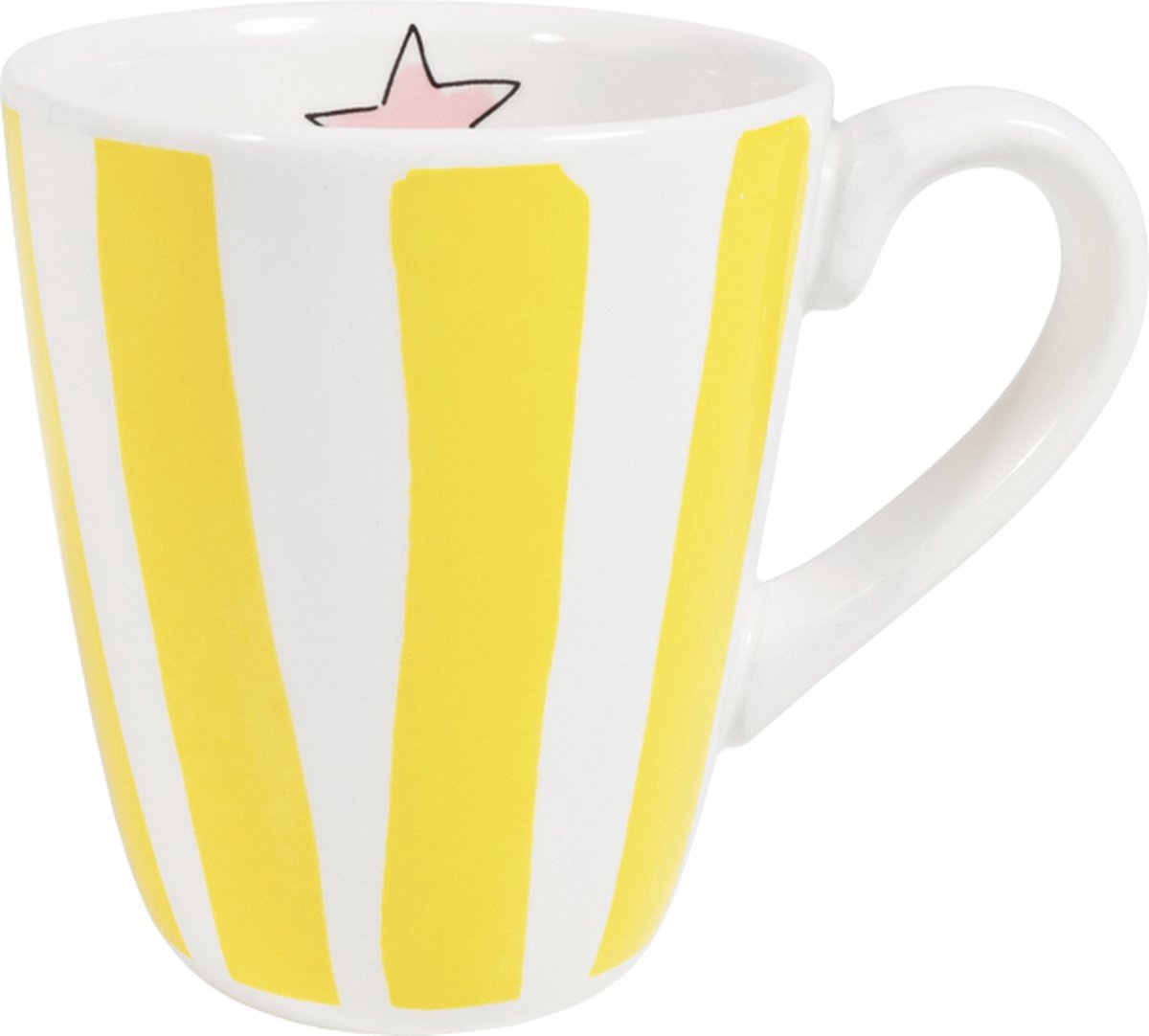 Blond Amsterdam rattrape son retard : uni mug jaune 0,35l