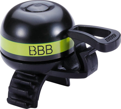 Bbb cycling bbb-14 sonnette de vélo easyfit deluxe - laiton - tous diamètres de guidon - jaune