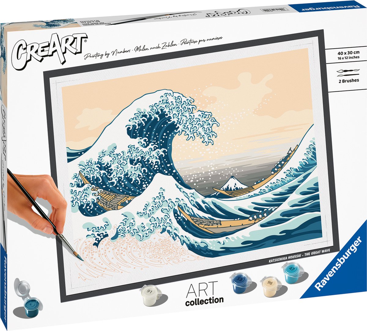 Ravensburger Creart Peinture sur Song Hoksusai: The Great Wave