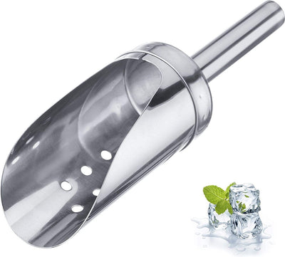 Cuillère à glace Westmark pour glace pilée et glaçons, capacité : 120 ml, avec trous, ronde, acier inoxydable, argent, 91222270