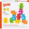 Goki Colors en bois Game d'empilement d'ours, 9dlg.