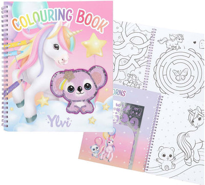 Depesche - Livre de coloriage Ylvi avec licorne et paillettes