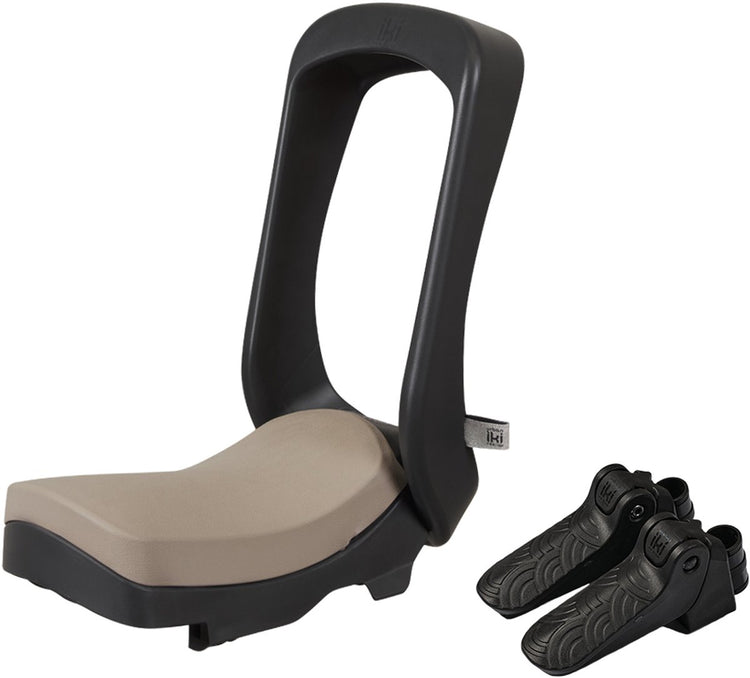Siège de vélo Urban iki junior - bincho noir inaho beige - sans cadre de montage