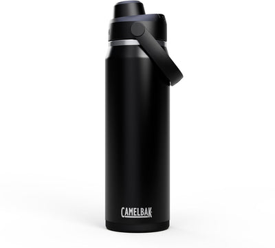 Gourde Camelbak Thrive Chug - 750 ml - acier inoxydable - avec bouchon à vis - bouteille d'eau isolante - noir