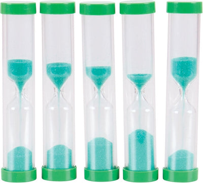 Minuterie 1 minute Bigjigs Hourglass (Ensemble de 5)