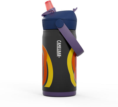 Camelbak thrive flip paille gourde enfants - 350 ml - acier inoxydable - avec paille - bouteille d'eau isolante - bleu