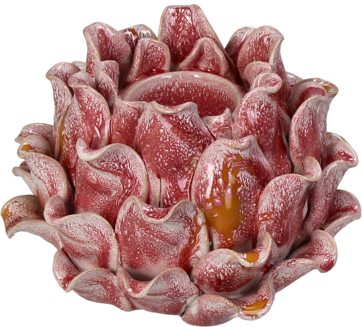 Bougeoir collection Hd grès 14,5x14,5x10,5cm