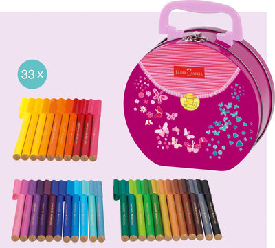 Stylo feutre Faber-castell - connecteur - coffret cadeau - 33 pièces - fc-155537