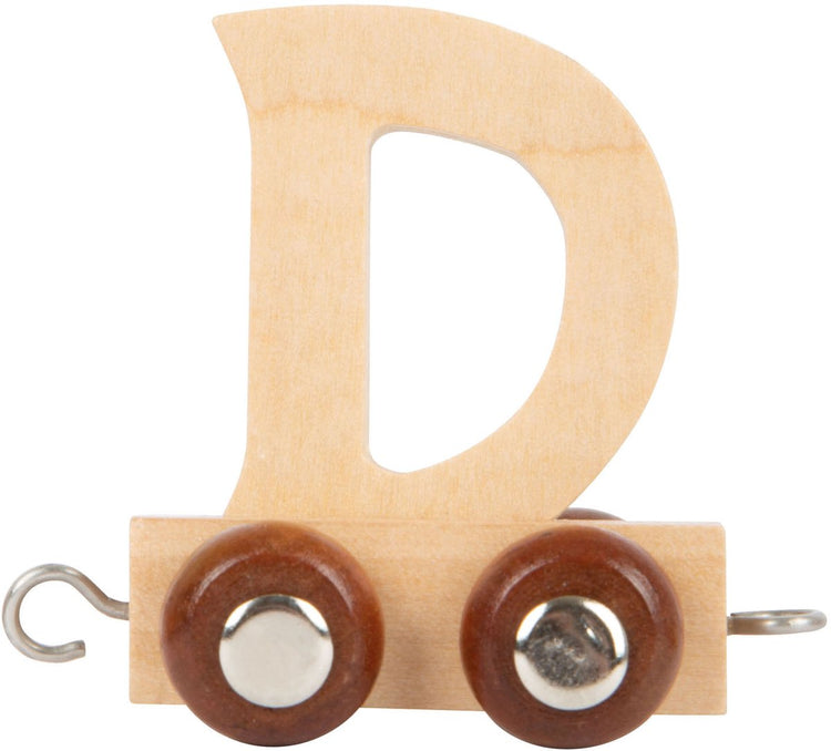 Petit pied - police en bois - D - 12 pièces