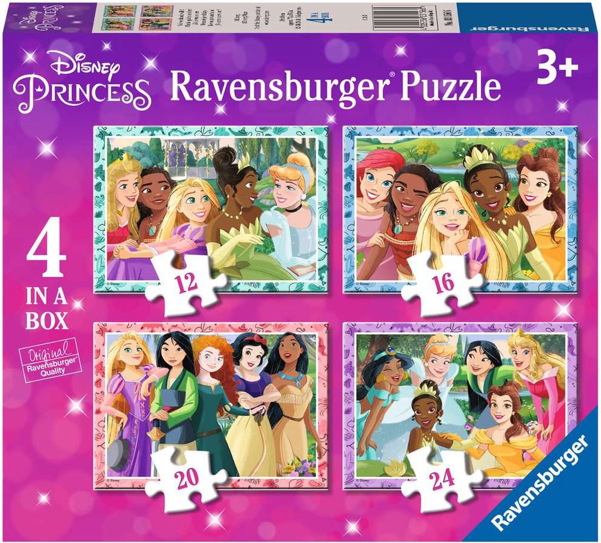 Ravensburger - Puzzles Princess 4in1