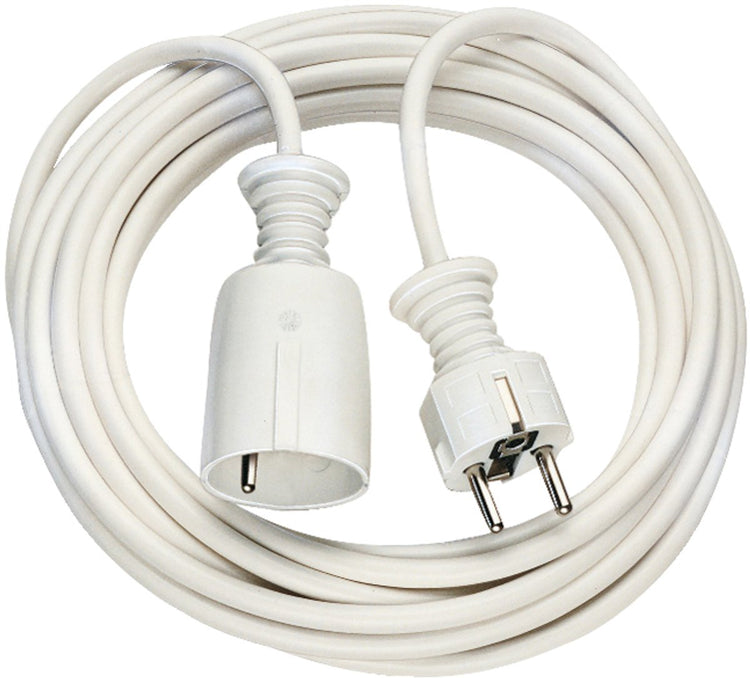 Rallonge en plastique de qualité Brennerstuhl | 3m | blanc | h05vv-f 3g1.5 fr - 1168434