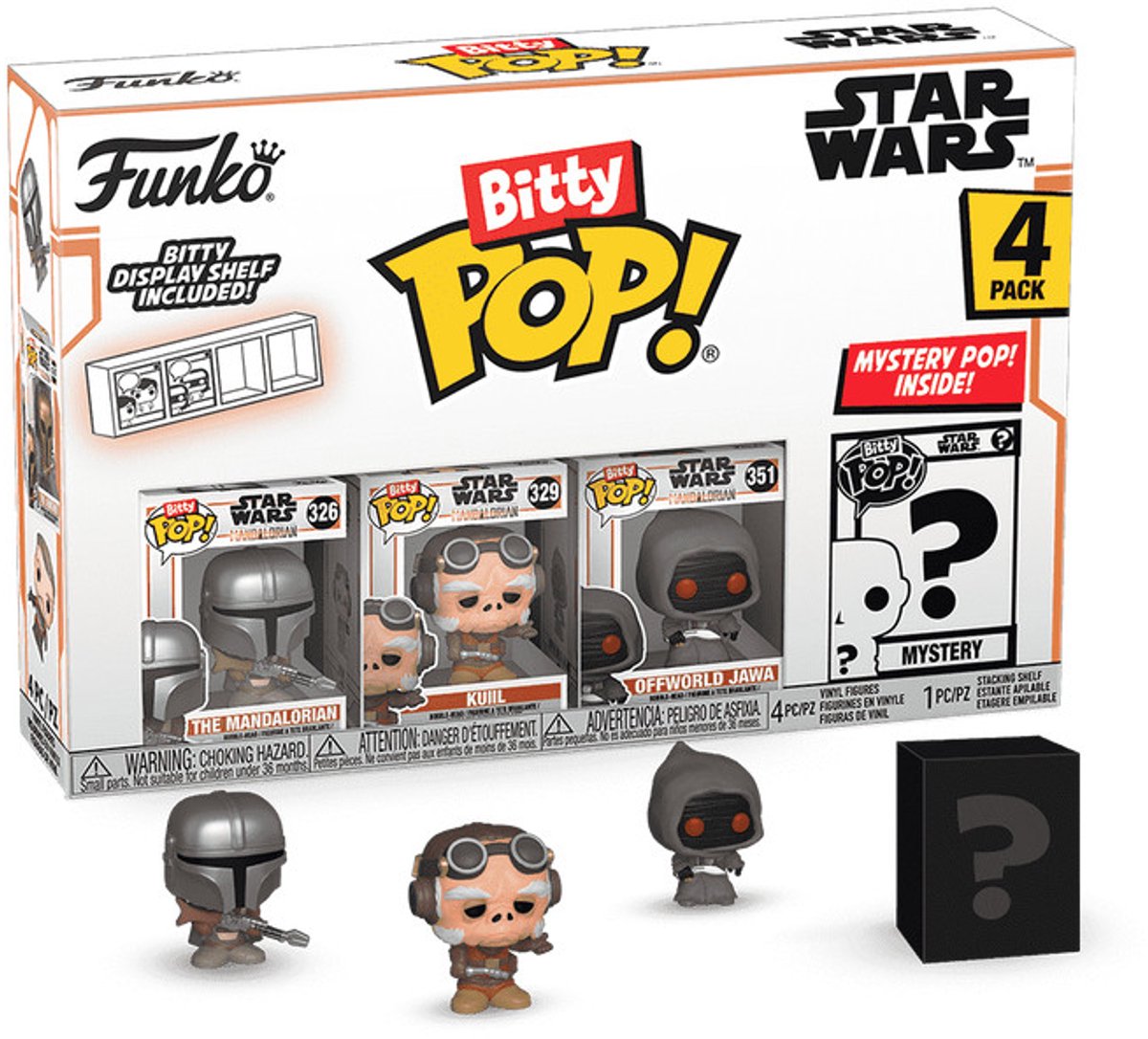 Funko-pop ! bitty - pack de 4 Star Wars : Mandalorien
