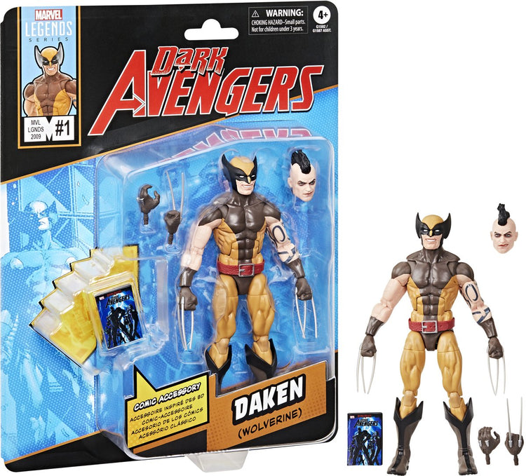 Hasbro figurine d'action dark avengers marvel legends Daken (carcajou) figurine d'action 15 cm