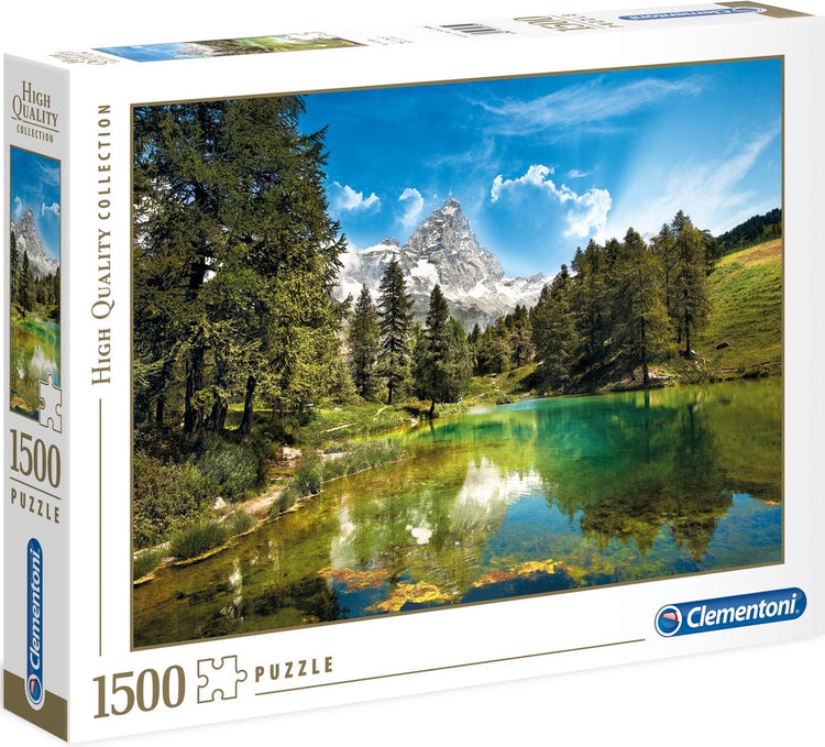 Clementoni - puzzle - 1500 pièces - lac bleu - puzzle pour adultes - collection de haute qualité