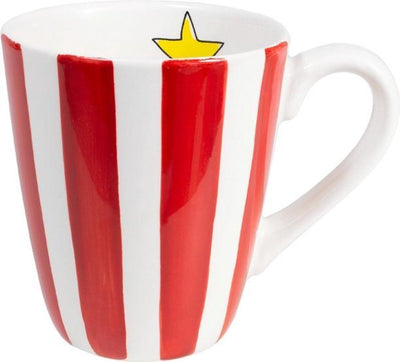 Mug Blond Amsterdam uni à rayures rouges - 0,35 l