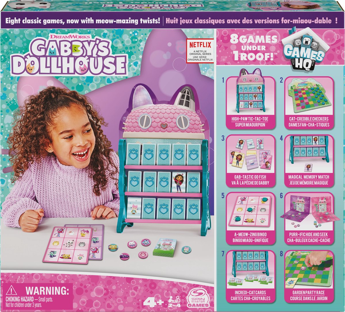 La maison de poupée de Gabby - pack de jeux avec 8 jeux