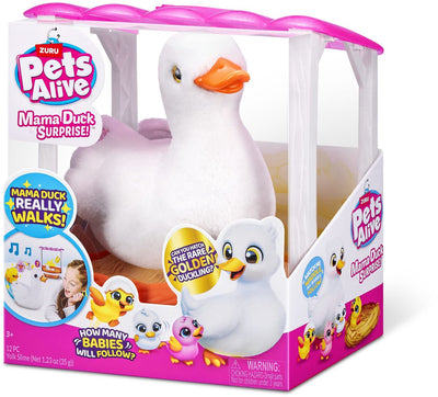 Animaux de compagnie vivants maman canard surprise avec bébé