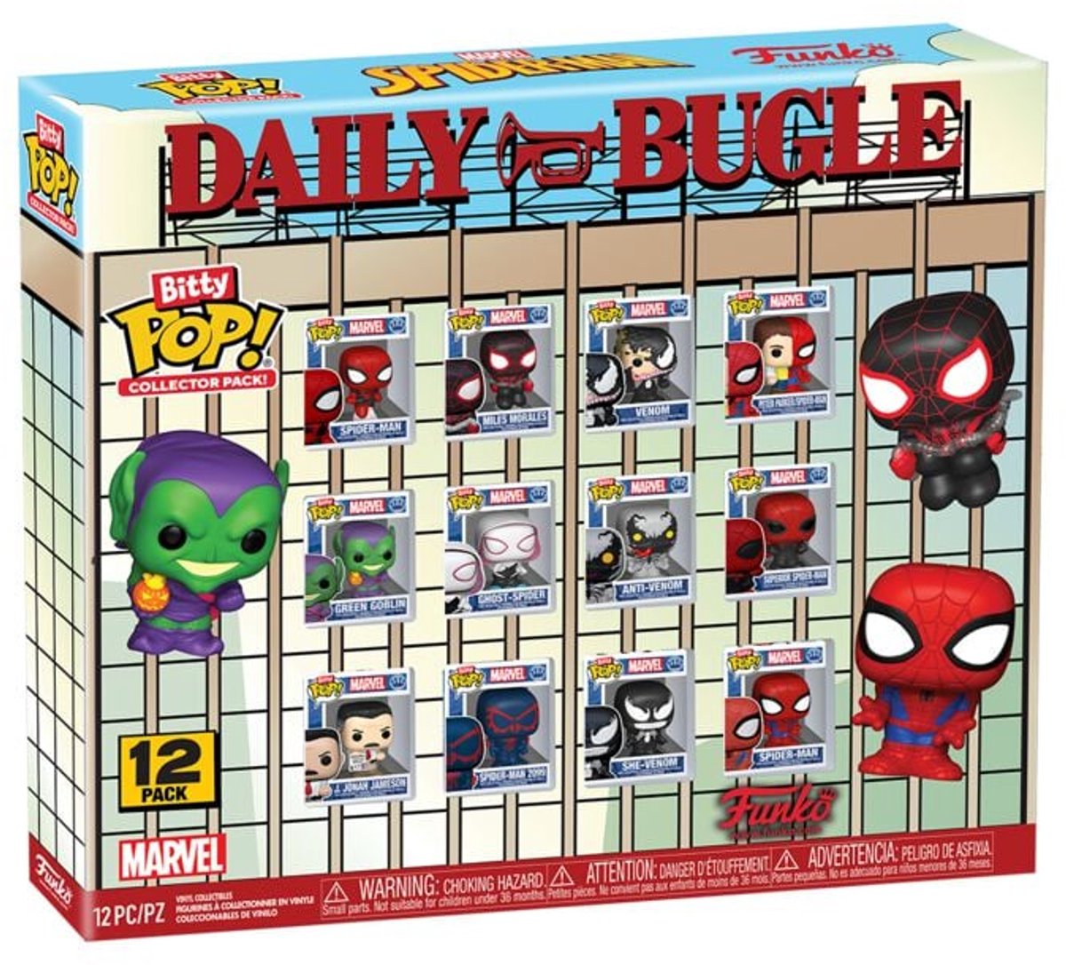 Funko spider-man spider-man (bitty pop !) figurines en vinyle (lot de 12) pop unisexe ! - neutre - standard