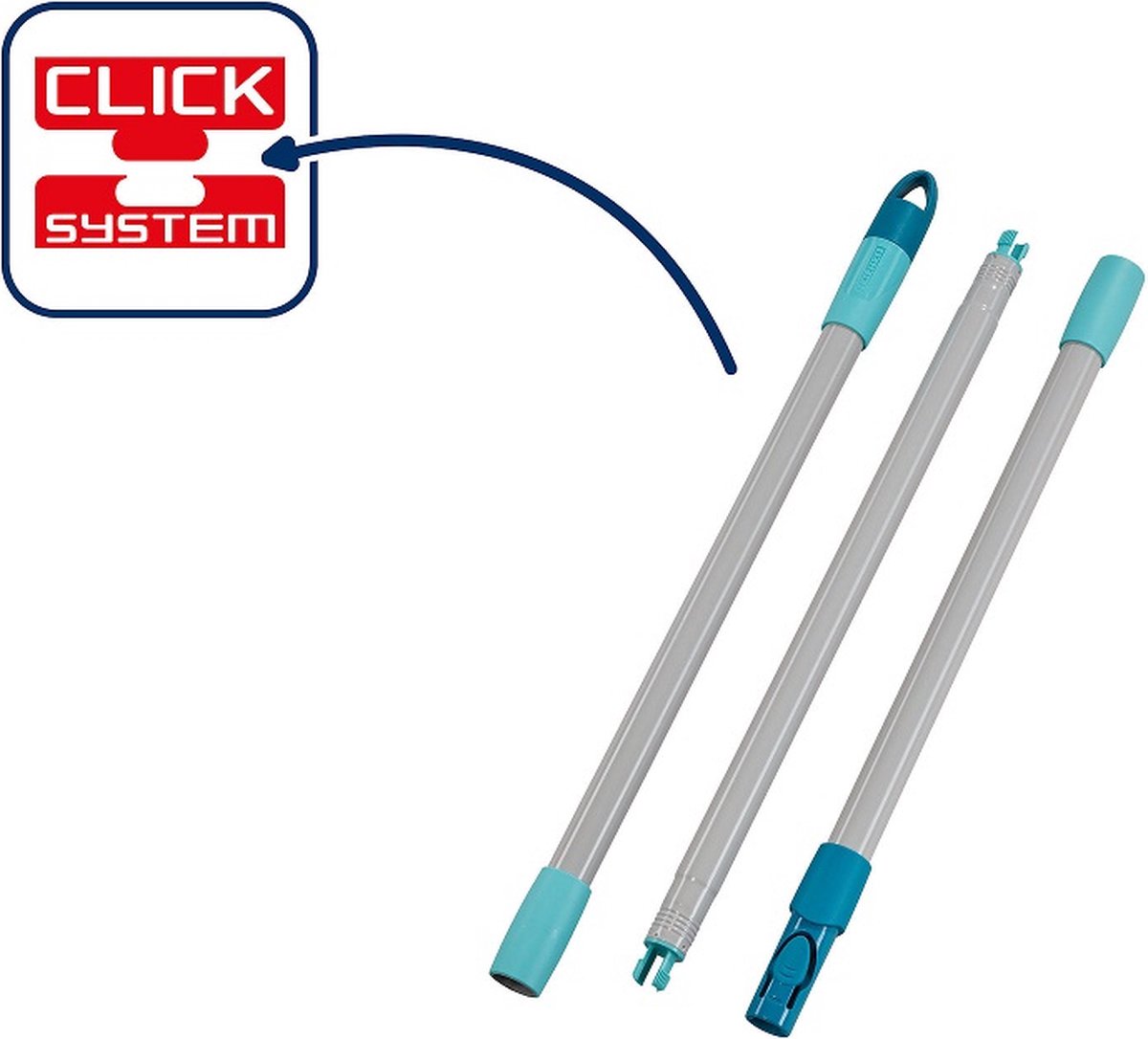 Leifheit 89026 système de clic en acier 3 pièces pour essuie-sol professionnel ou combiné nouveau