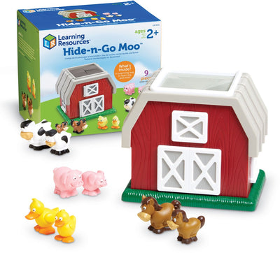 Ressources d'apprentissage jeu éducatif hide-n-go moo - jouets pour enfants. - 3+