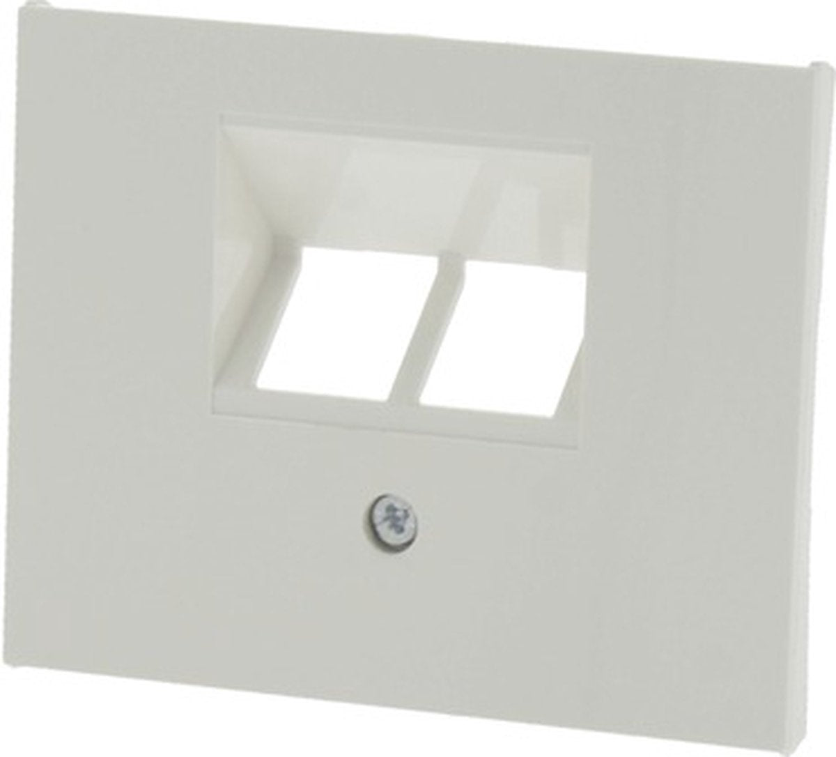 La plaque de recouvrement Berker k1 est 2x blanc polaire à 8 broches