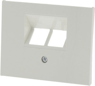 La plaque de recouvrement Berker k1 est 2x blanc polaire à 8 broches
