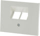 La plaque de recouvrement Berker k1 est 2x blanc polaire à 8 broches