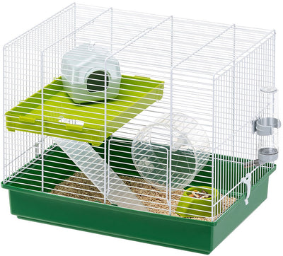 Duo cage pour hamster Ferplast - blanc vert - 46 x 29,5 x 37,5 cm