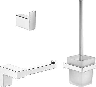 Ensemble WC Plieger Altea – montage mural – complet – chromé