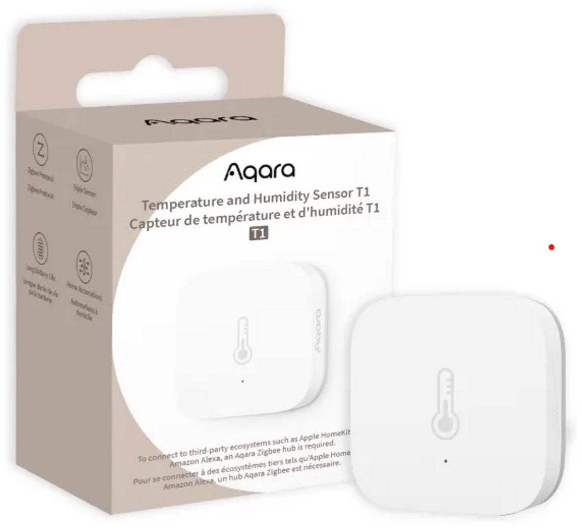 Aqara - capteur de température et d'humidité t1 - blanc