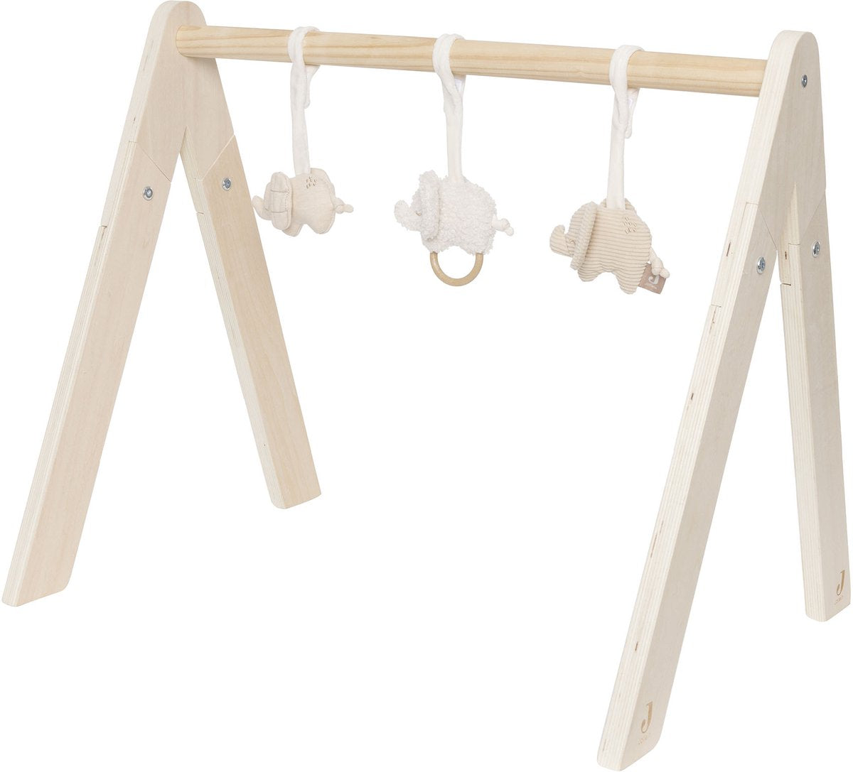 Jollein baby gym - jouets bébé - bois polyester - contes d'éléphants
