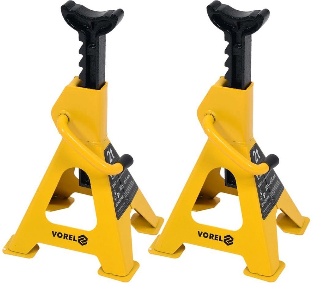 Supports d'essieux Vorel - 2 pièces - capacité 2 tonnes