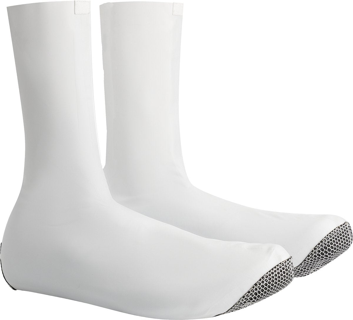 Bbb cycling raceflex couvre-chaussures sans fermeture éclair - aérodynamiques, coupe-vent et imperméables - couvre-chaussures de cyclisme - blanc - taille 43 44 - bws-29