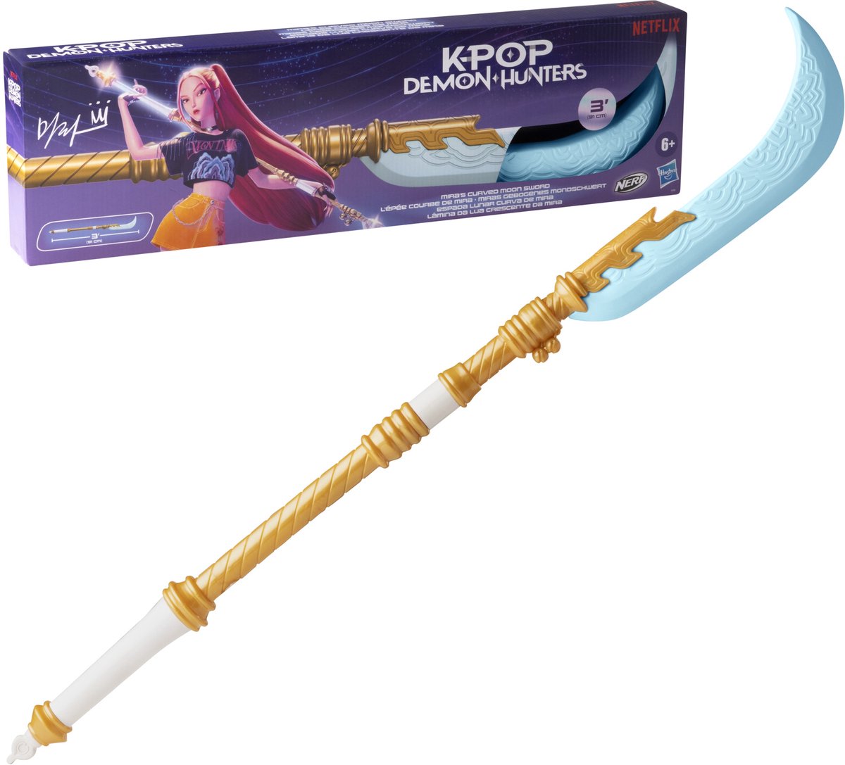 Hasbro nerf kpop chasseurs de démons épée de lune incurvée de Mira
