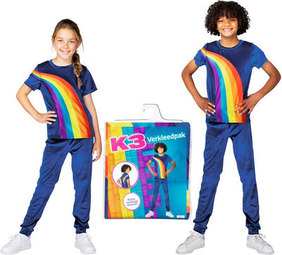Studio 100 Dressup Suit Rainbow Polyester Blue Mt 134