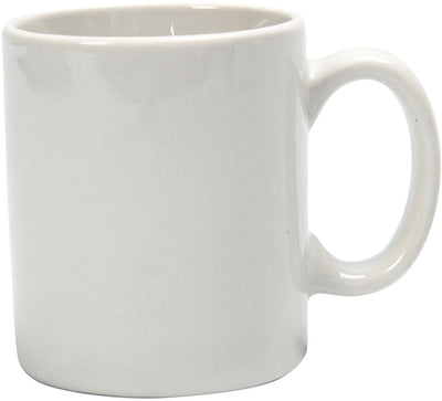 Tasses Creativ company, h: 7 cm, d 6 cm, 120 ml, blanc, 1 pièce