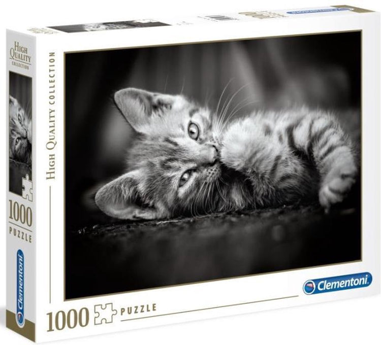 Clementoni - puzzle - 1000 pièces - chaton - puzzle pour adultes - collection de haute qualité
