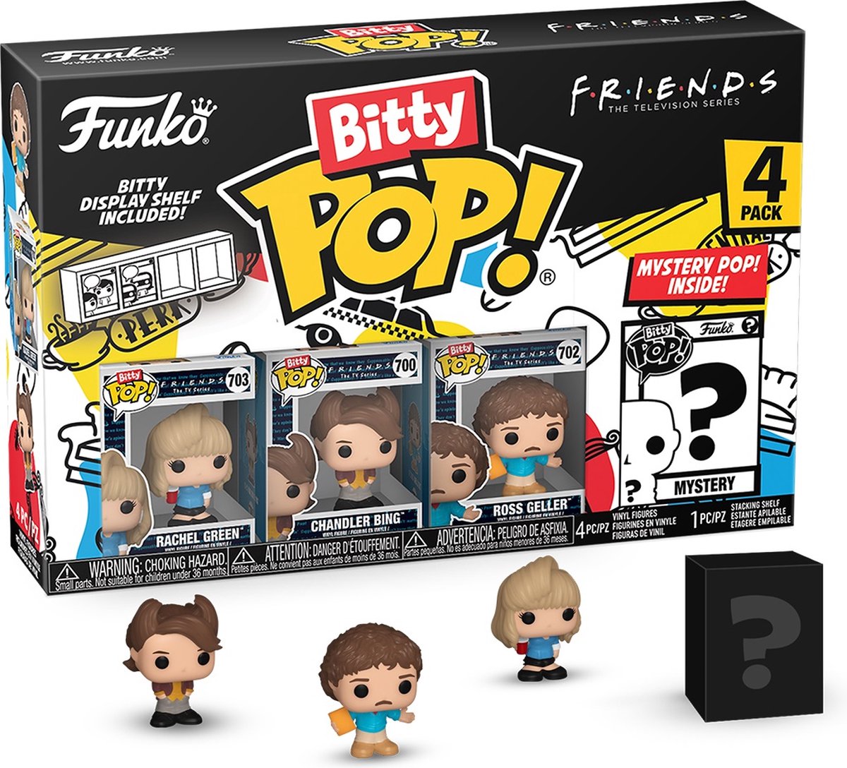 Funko-pop ! films : amis - bitty pop 4-pack 80's rachel