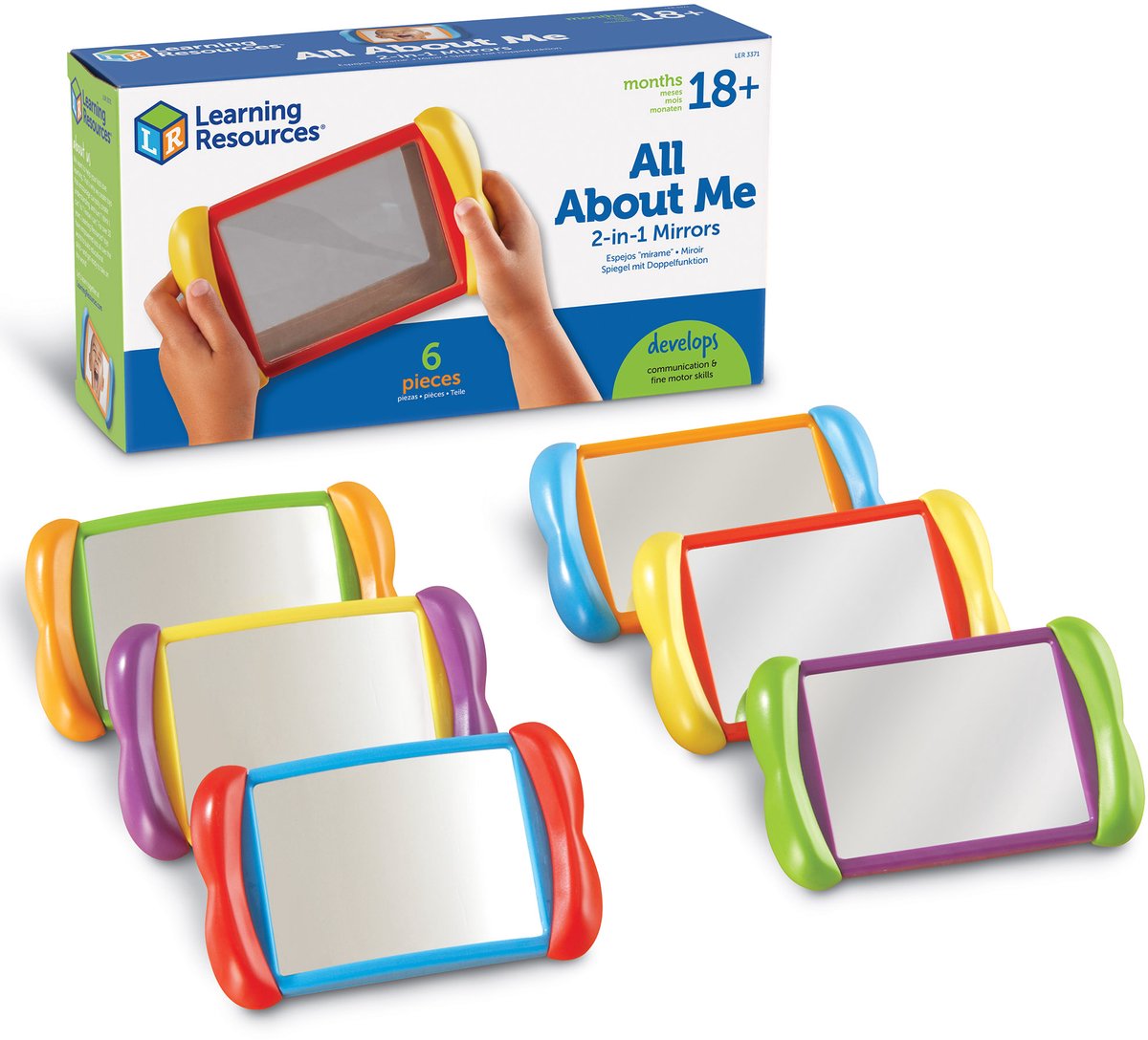 Ressources d'apprentissage tout sur moi Miroirs 2-en-1 - 2+