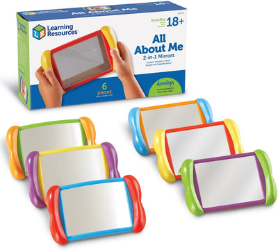 Ressources d'apprentissage tout sur moi Miroirs 2-en-1 - 2+