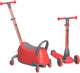 Yvolution – yglider luna - 5-en-1 - rouge - trottinette multifonctionnelle