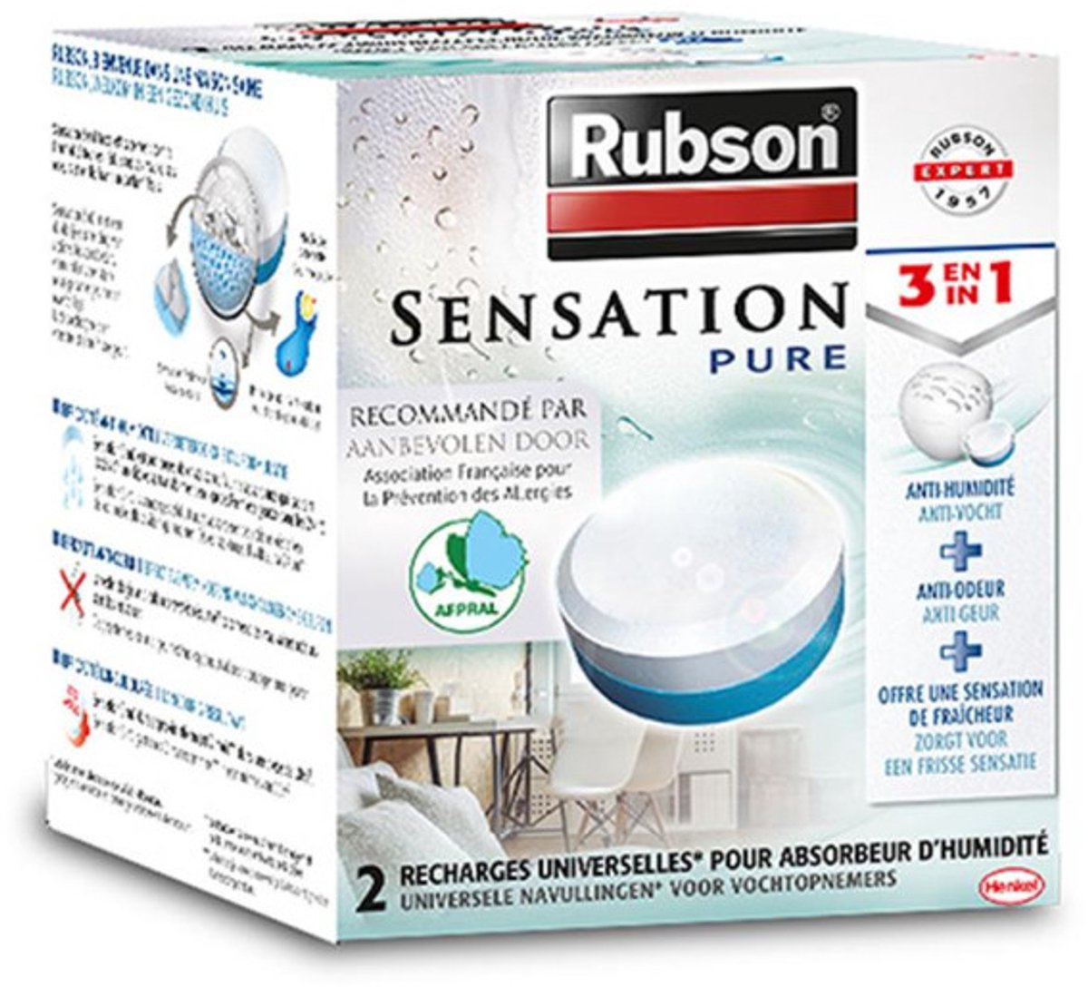 Rubson 1051259 - recharge comprimés neutre 2x300g | 1 pièce