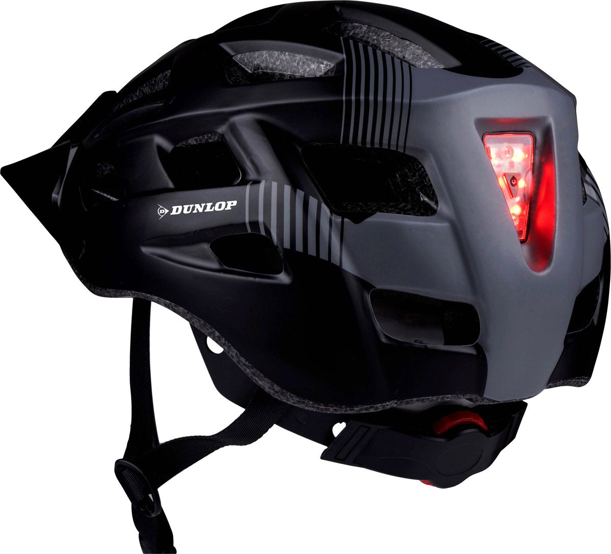 Casque de vélo Dunlop l avec visière et LED